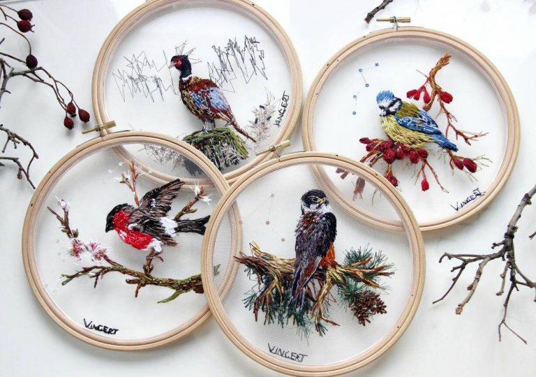 7 Steps to Make a Beautiful Embroidery Hoop Art Using Tulle