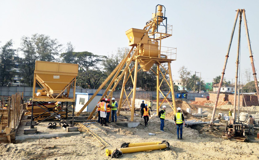 on site mix concrete