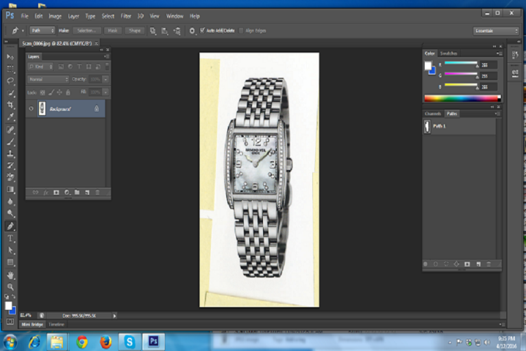 Usage of a clipping mask in Illustrator in the Image Editing Industry