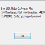 QuickBooks Error 1904