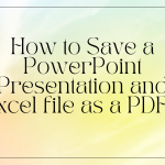 convert Excel to pdf free