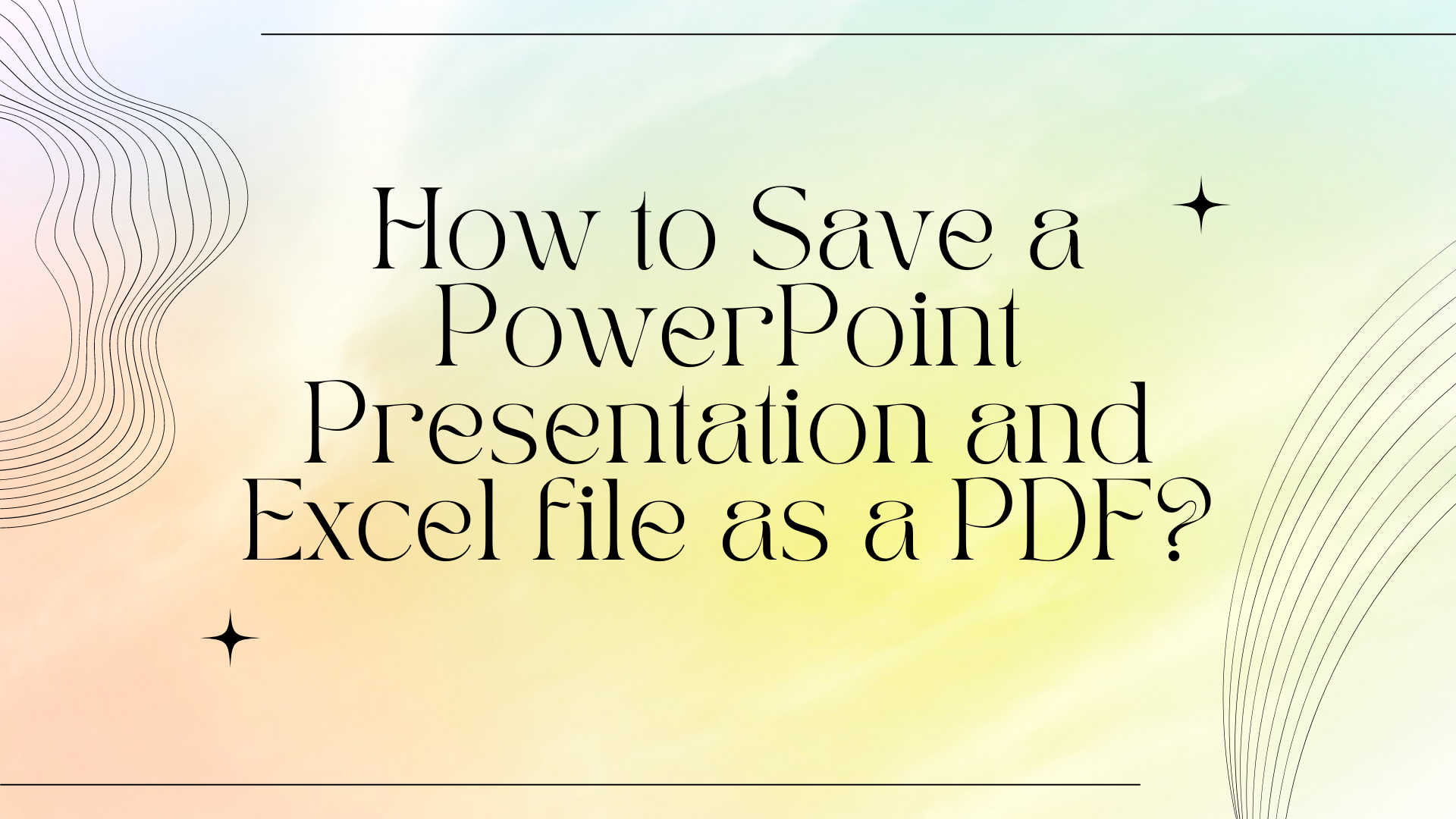 convert Excel to pdf free