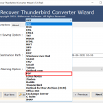 Convert Thunderbird emails to PDF in bulk