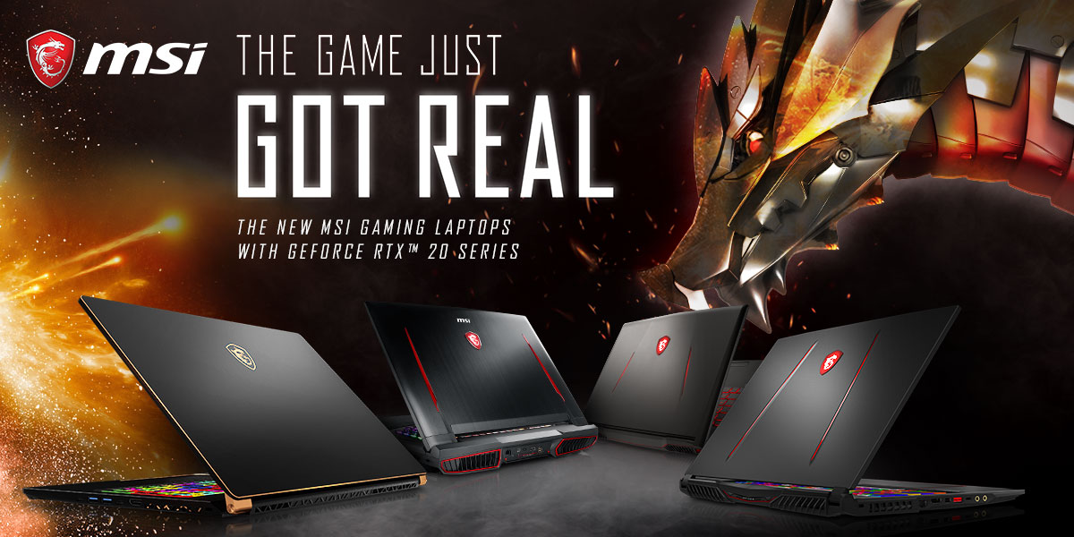 MSI gaming laptops