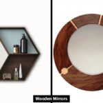 cheap wooden mirror