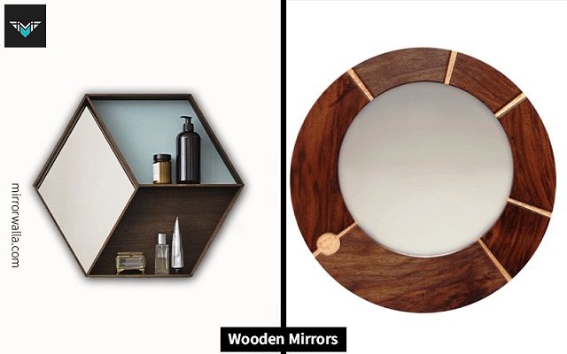 cheap wooden mirror