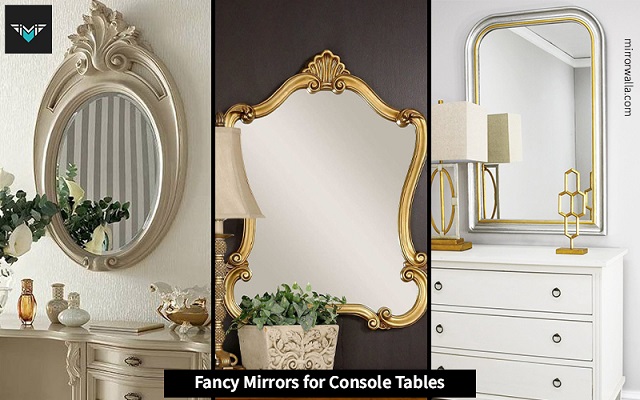 Add fancy mirrors to your old school console tables