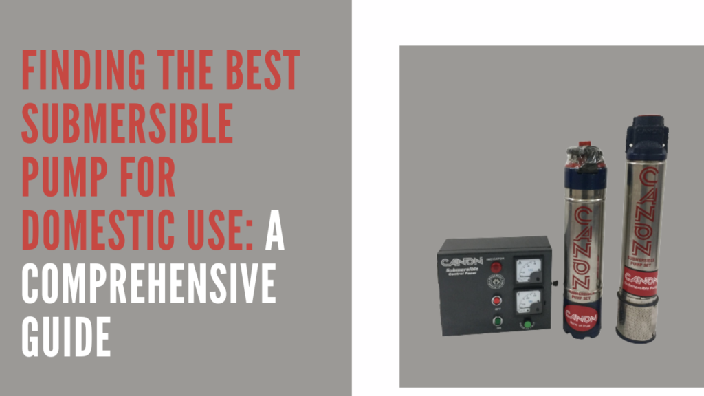 domestic submersible pump