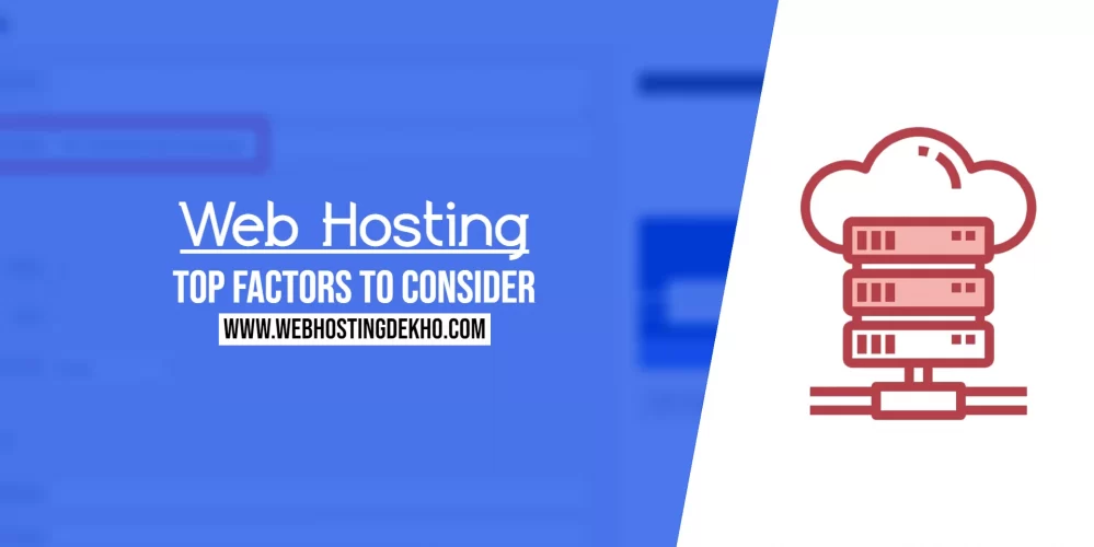 web hosting factors