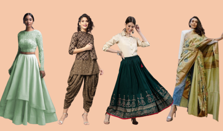 Modern with the fusion of traditional wear