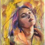 abstract portrait art