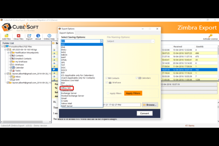 How do I Migrate Mailbox to Microsoft 365 from Zimbra?