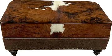 Creating An Amazing Home Decor With Cowhide Storage Ottomans