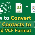 CSV to VCF conversion