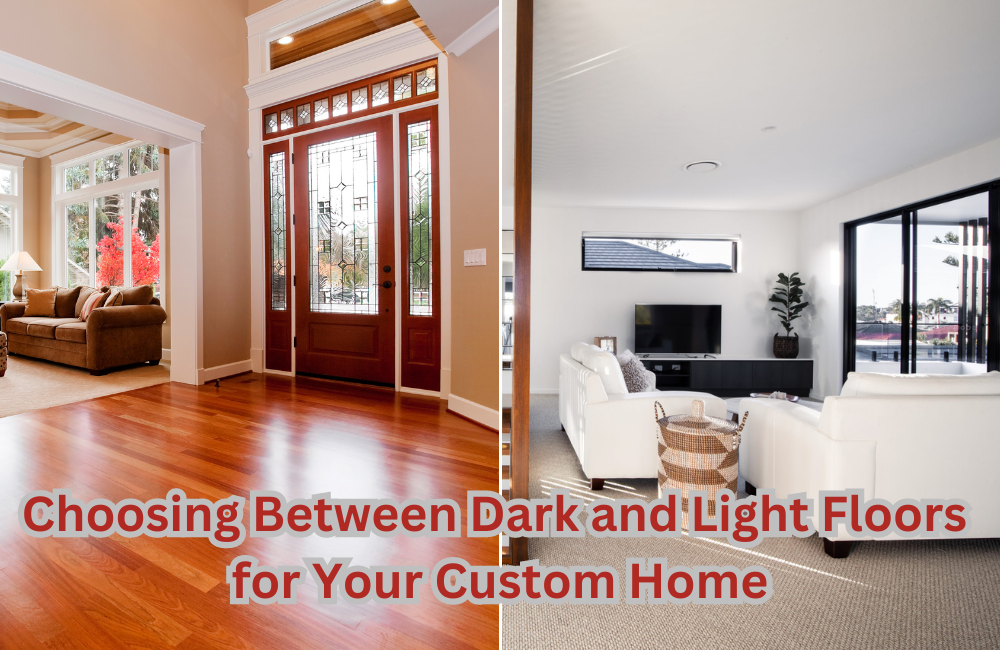 light floors for custom home