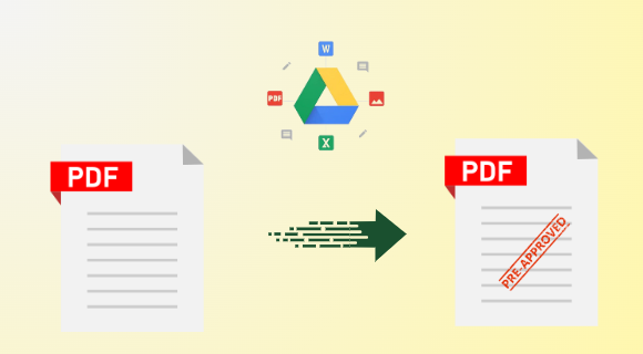 Streamlined Process: How to Add Watermark to PDF Document using Google Drive?