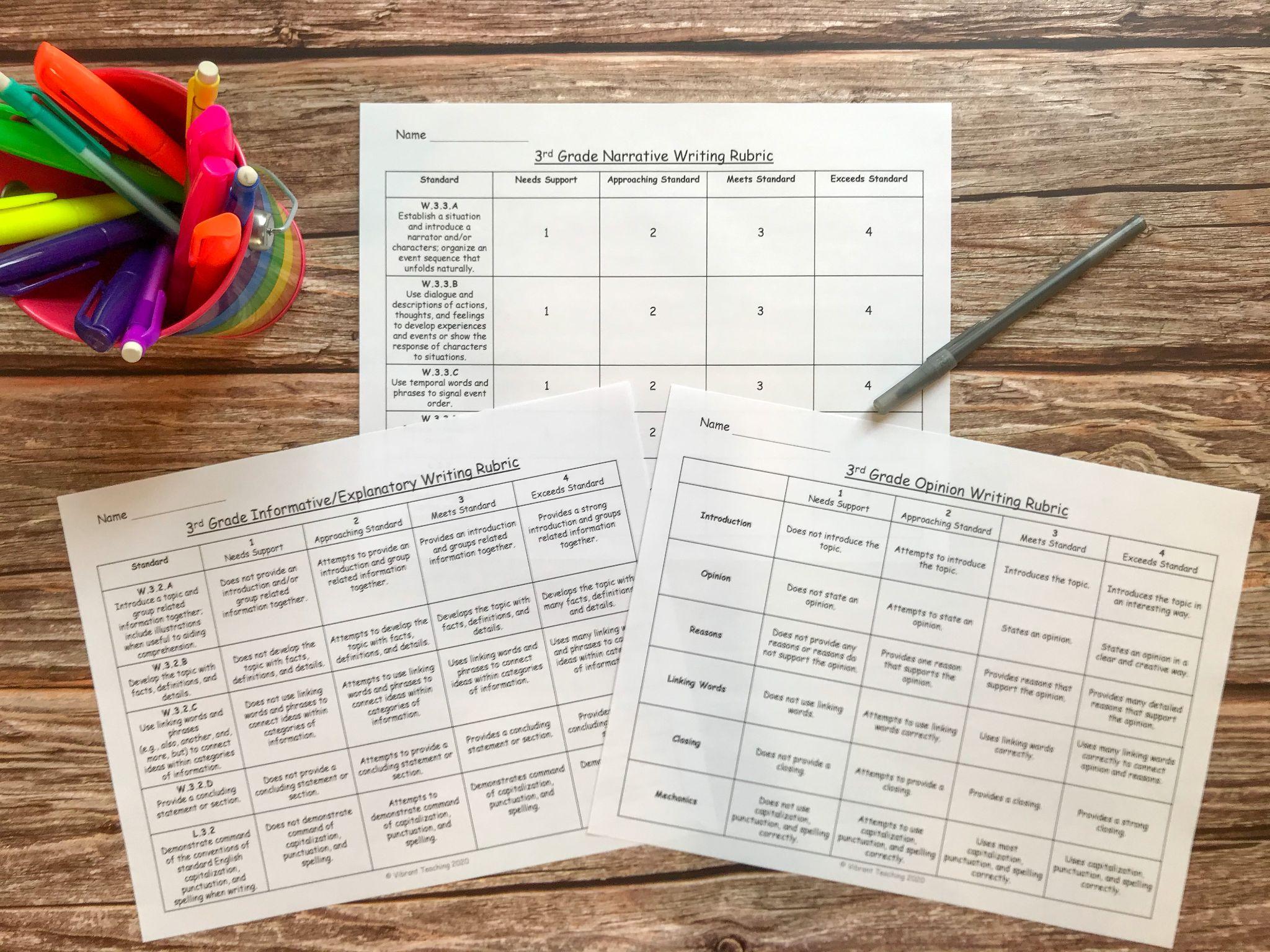 Expository Essay Rubric