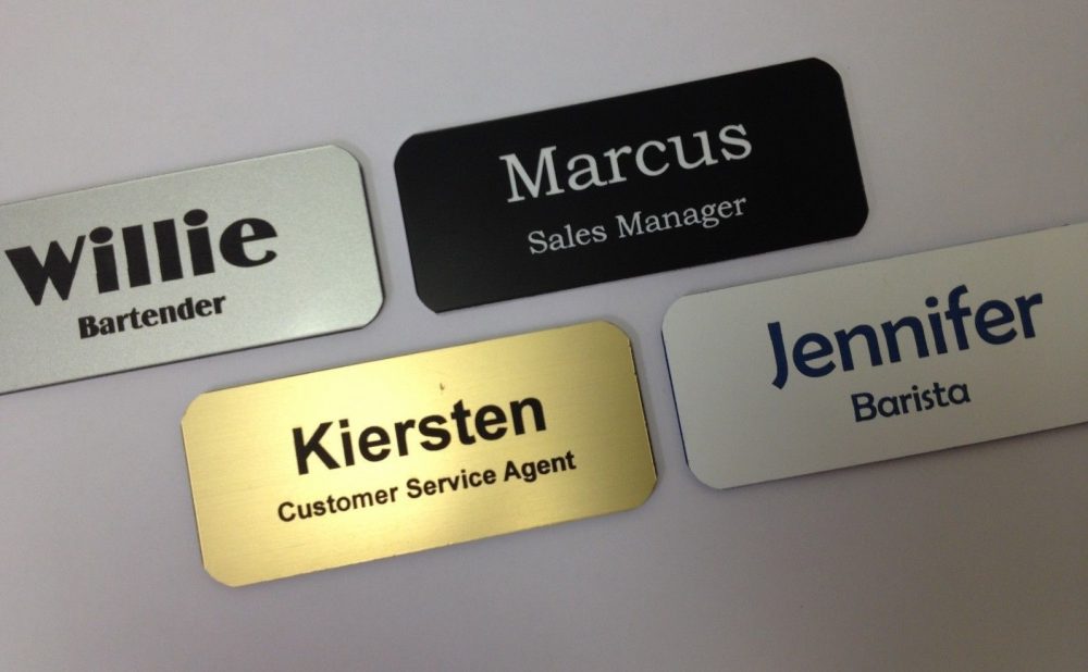 personalised name Badges