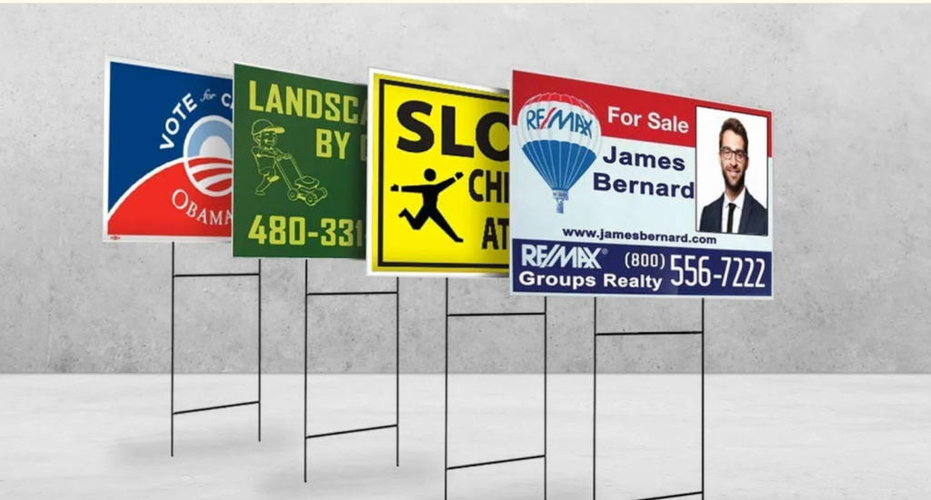 custom yard sign printing