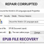 corrupted epub file