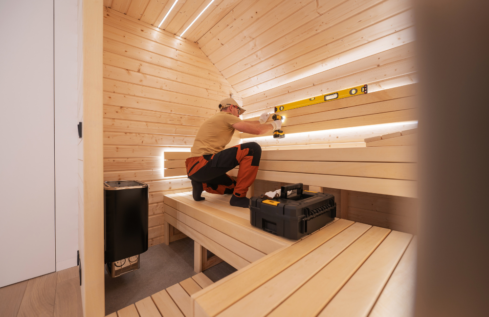 home sauna installation