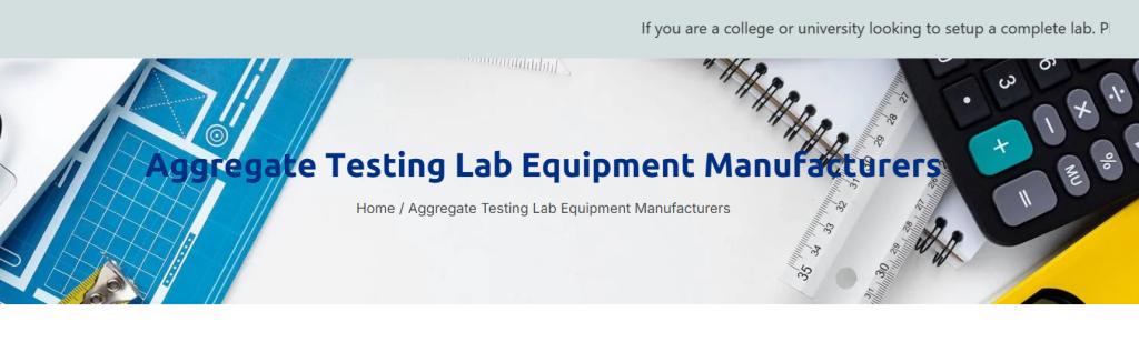 aggregate testing equipment supplier