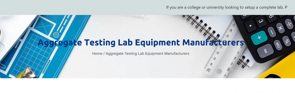 aggregate testing equipment supplier