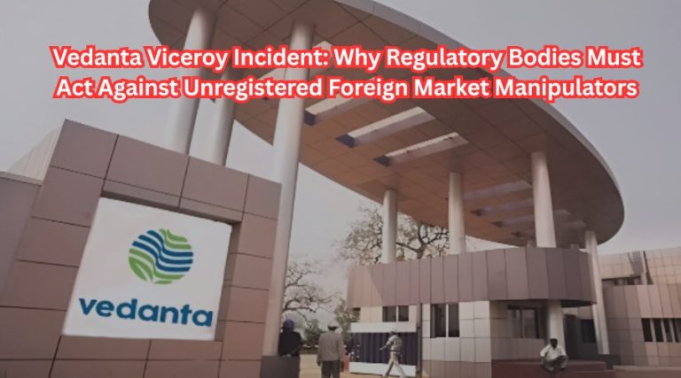 Vedanta Viceroy Incident: Why Regulatory Bodies Must Act Against Unregistered Foreign Market Manipulators
