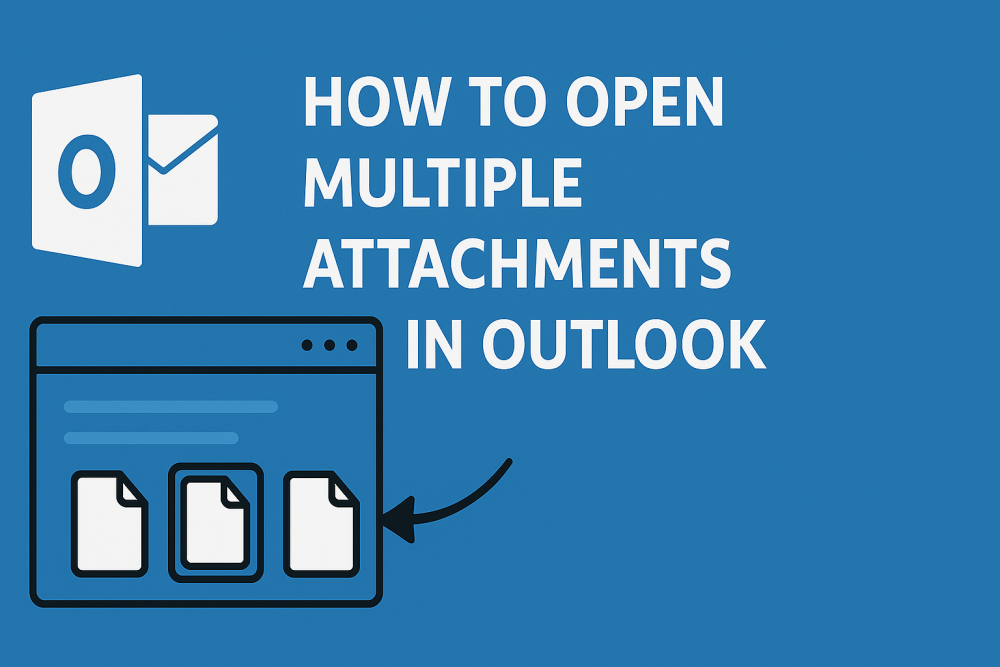 how to open multiple attachments in outlook