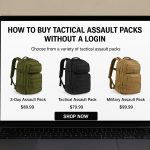 tactical assault packs