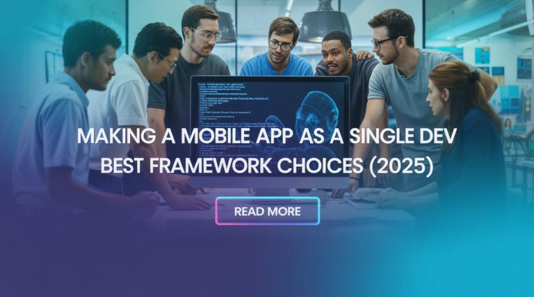 Making a Mobile App As a Single Dev – Best Framework Choices (2025)