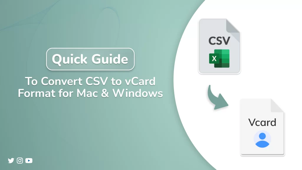 convert csv to vcard