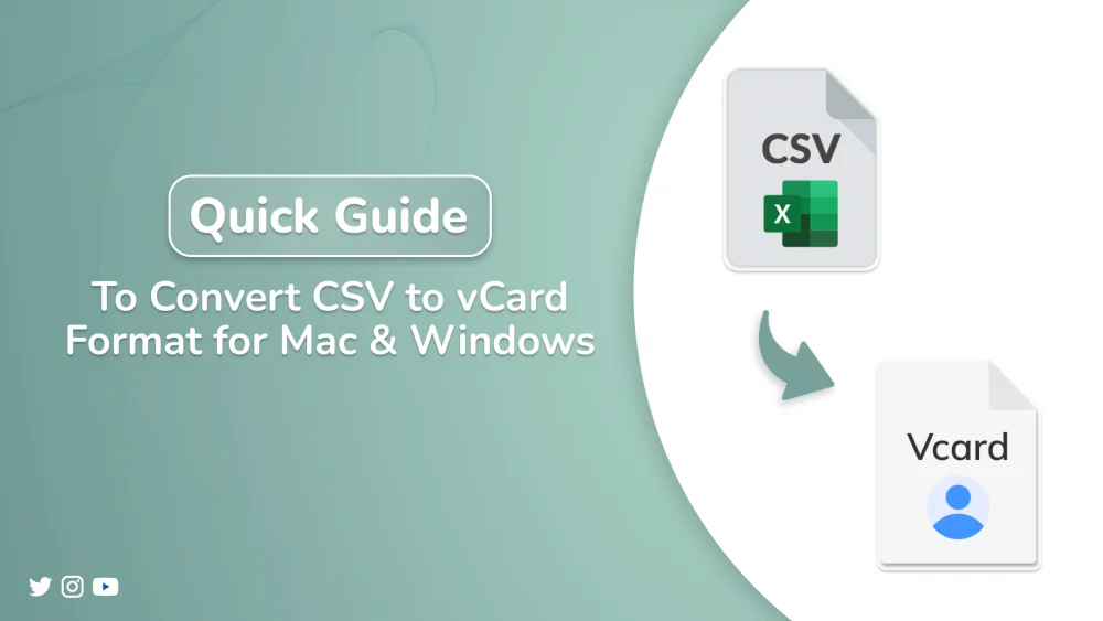 convert csv to vcard