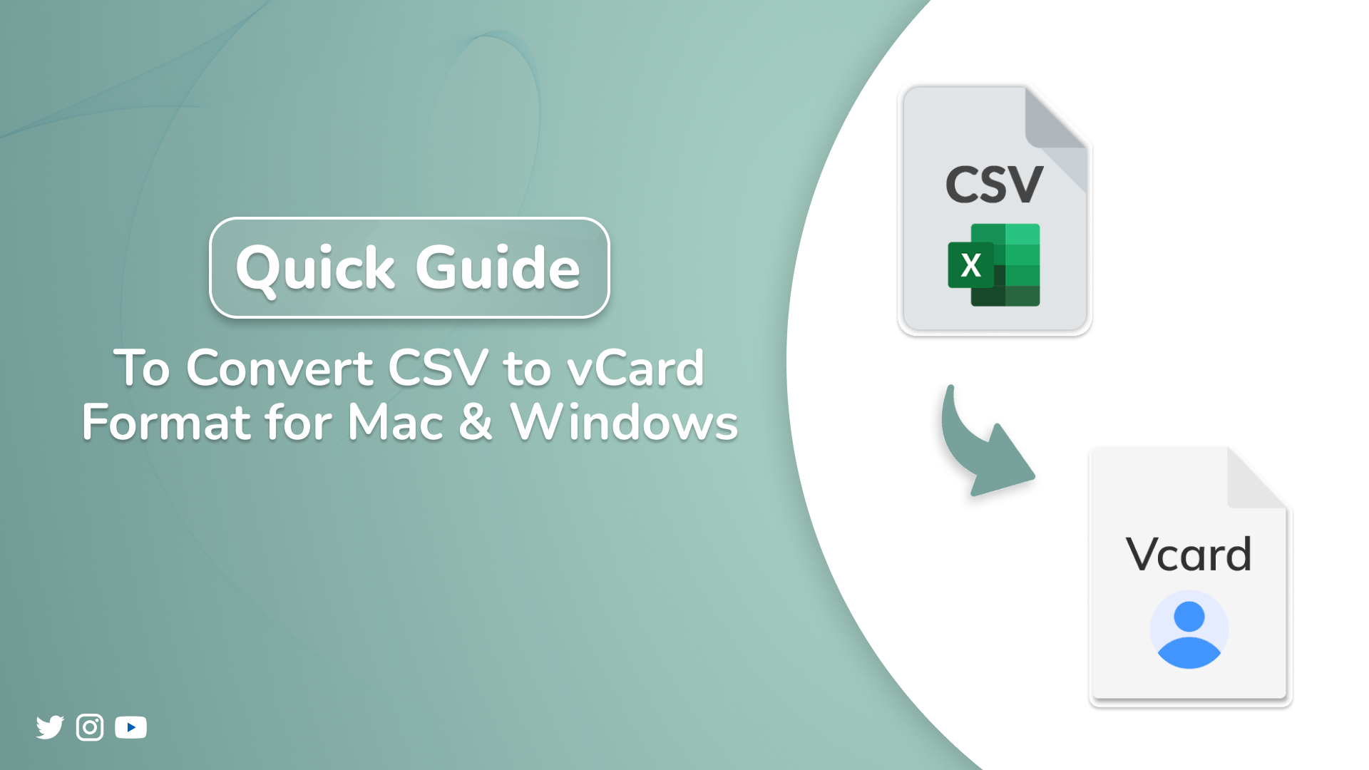 convert csv to vcard