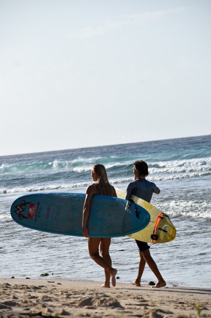 longboard surfing barbados