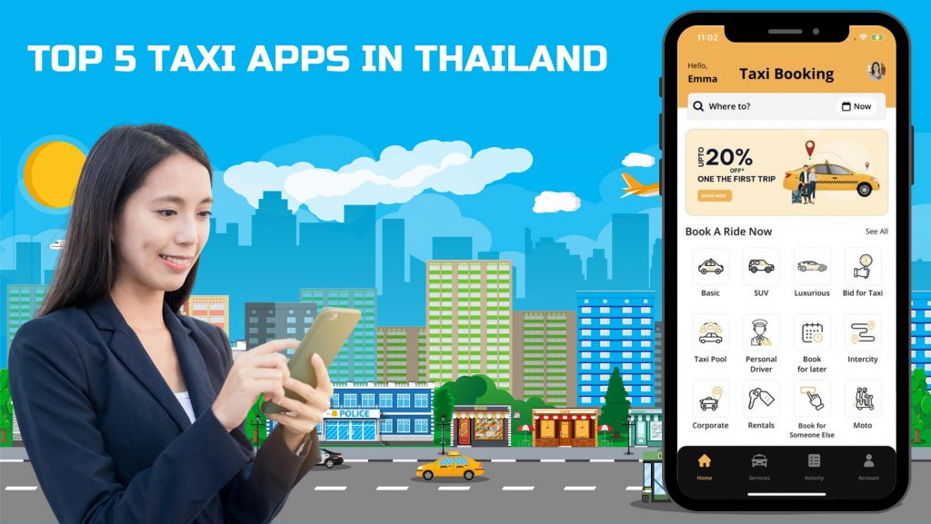 Top 5 Taxi Apps in Thailand