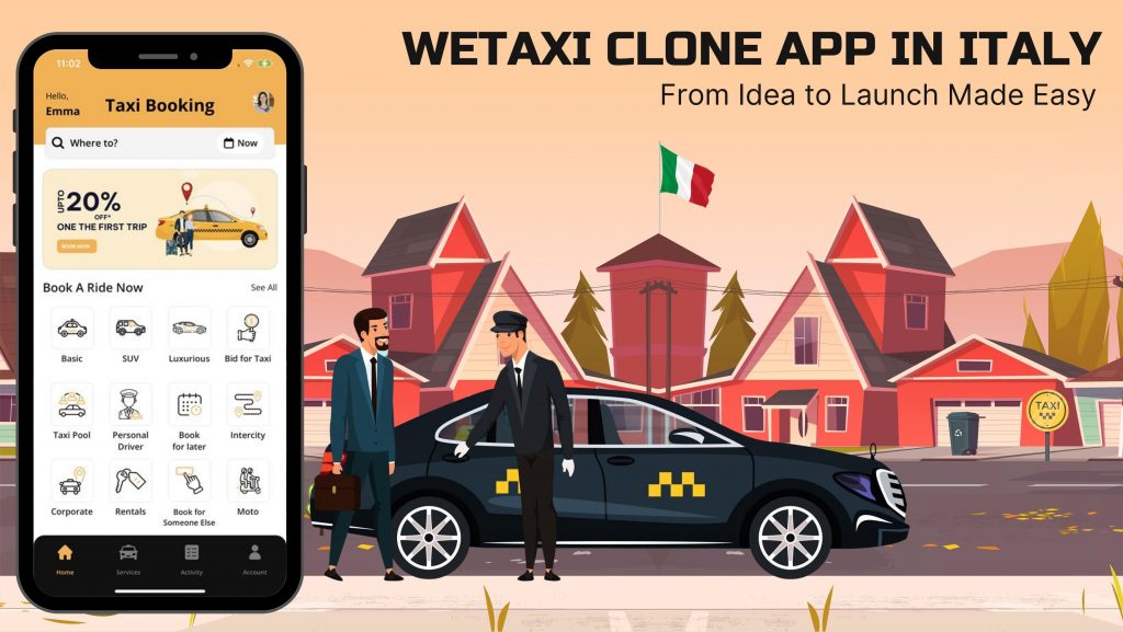 WeTaxi Clone App in Italy