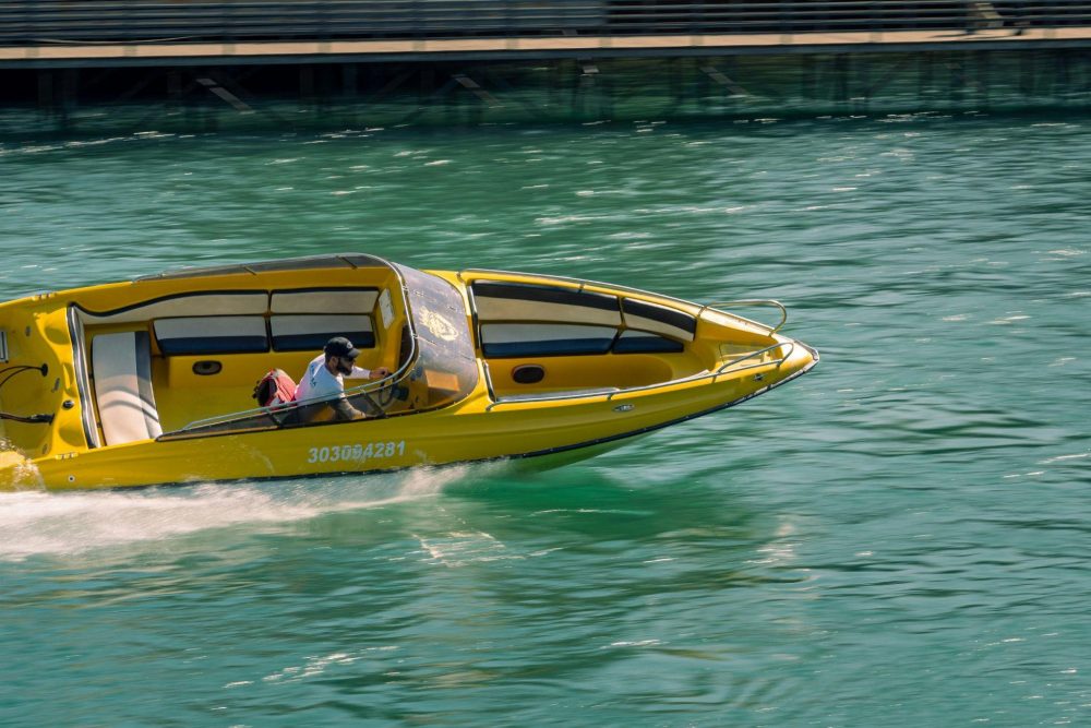 yellow boat ride dubai
