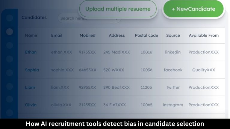 How AI recruitment tools detect bias in candidate selection