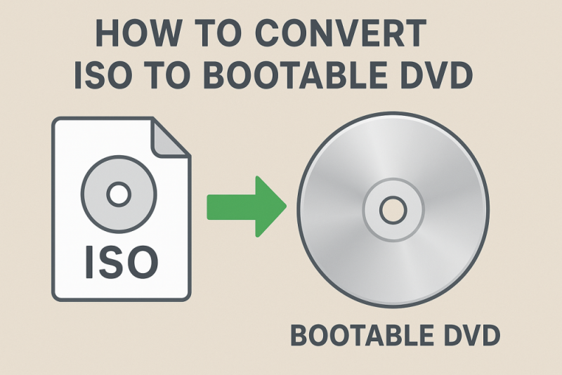 convert iso to bootable dvd 