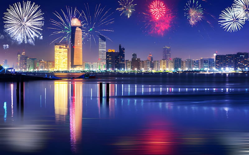 fireworks in abu dhabi