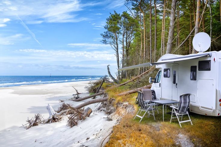 Satellite dishes for caravans