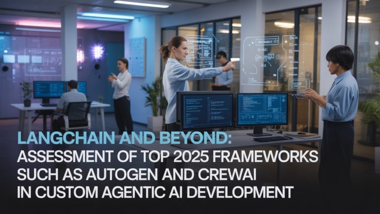 LangChain and Beyond: Assessment of Top 2025 Frameworks such as AutoGen and CrewAI in Custom Agentic AI Development
