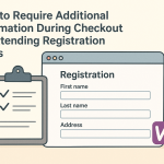 checkout registration fields