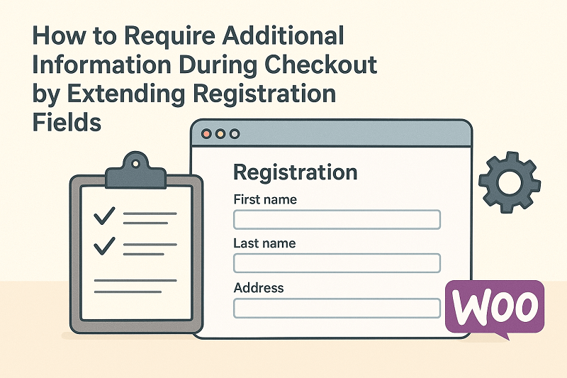 checkout registration fields