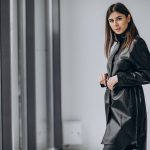 leather trench coat