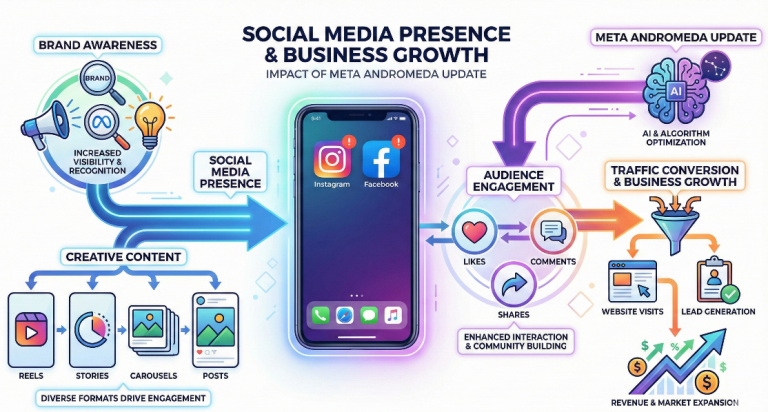 How Social Media Presence and Meta Andromeda Update Shape Audience Engagement