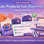exclude products from watermarking woocommerce