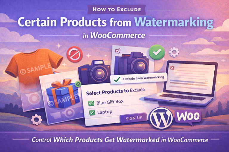 How to Exclude Certain Products from Watermarking in WooCommerce