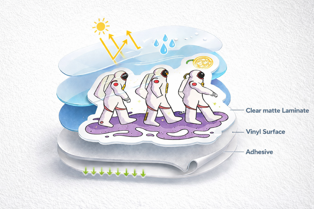 clear or opaque stickers